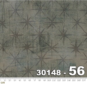 【Moda モダ】Grunge Seeing Stars-30148-56(2E-09) グレー系 テクスチャ柄 星柄 ヴィンテージ風 ラッカープリント コットン100% シーチング 【10cm単位販売】
