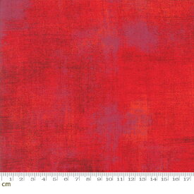 【Moda モダ】Grunge-30150-332(3A-01) レッド テクスチャ柄 ヴィンテージ風 ラッカープリント コットン100％ シーチング【10cm単位販売】