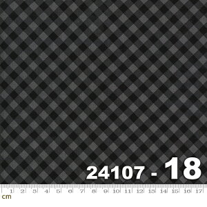 【Moda モダ】Midnight Magic 2-24107-18(2E-04) ギンガムチェック柄 グレー系 ハロウィン シック コットン100% シーチング【10cm単位販売】