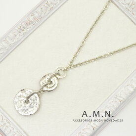 スペイン直輸入　A.M.N　ネックレス　サークルペンダントネックレス　インポートアクセサリー