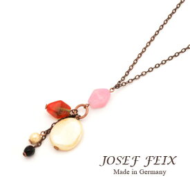 ドイツ製　JOSEF　FEIX　ドロップビーズデザイン　ロングチェーンネックレス レディースジュエリー　アクセサリー　インポート　コスチュームジュエリー　パーティー　結婚式　発表会　お呼ばれ