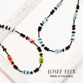 ドイツ製　JOSEF　FEIX　マルチカラー　ミックスガラスビーズネックレス　レディースジュエリー　アクセサリー　インポート　コスチュームジュエリー　パーティー　結婚式　発表会　お呼ばれ