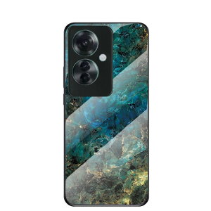 OPPO Reno11 A CPH2603 背面ガラスケース ガラスケース 背面ガラス TPUケース 耐衝撃 強化ガラス 背面保護 おしゃれ きれい 大理石調 かっこいい おしゃれ ダイリセキ調 ダイリセキ柄 オッポ A55sフ