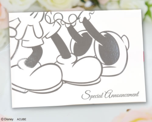 楽天市場 Disneyzone ディズニー招待状 キスユー 10枚セット 結婚式用手作りキット ミッキー ミニー Acube