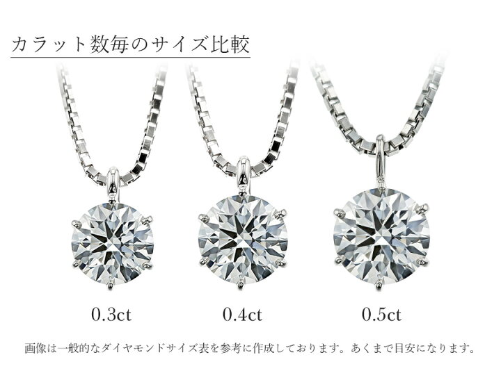 楽天市場】ダイヤモンド ネックレス 0.4ct D SI1 3EX H&C プラチナ 一 