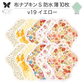 布ナプキン 防水 薄手 Sサイズ 10枚 セット 昼用 使い捨て 多い日 生理用品 生理用ショーツ 尿もれ用 尿もれ 尿漏れ 吸水パット 20cc 布 ナプキン ニット 生地 温活 妊活 防災 布 ナプキン 防水布入り ニット 生地 子宮 を 温め グッズ