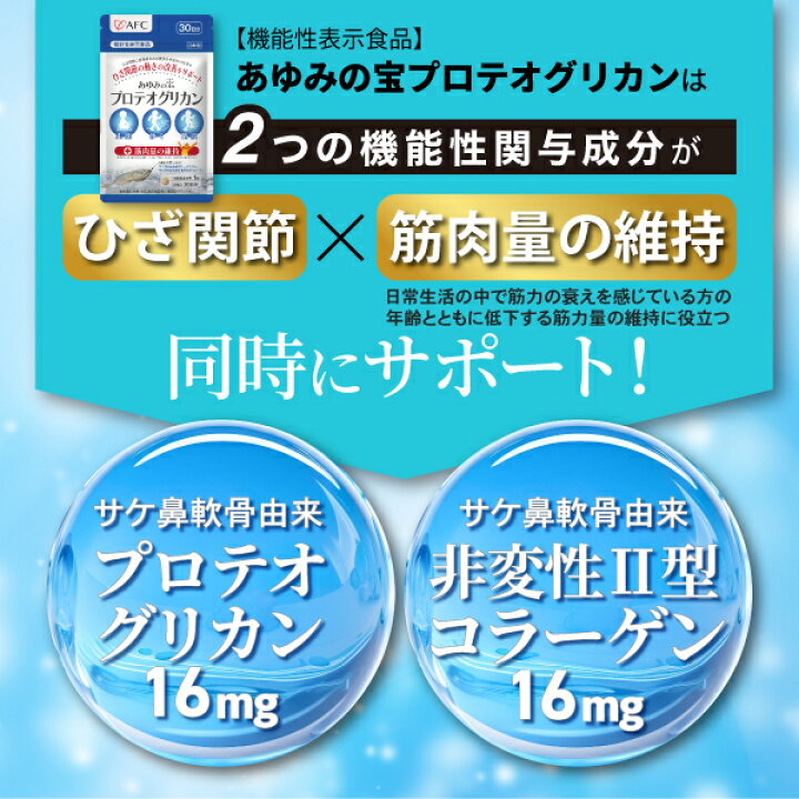 楽天市場】【お買い物マラソン期間クーポン利用で50％OFF！】【機能性 AFC プロテオグリカン