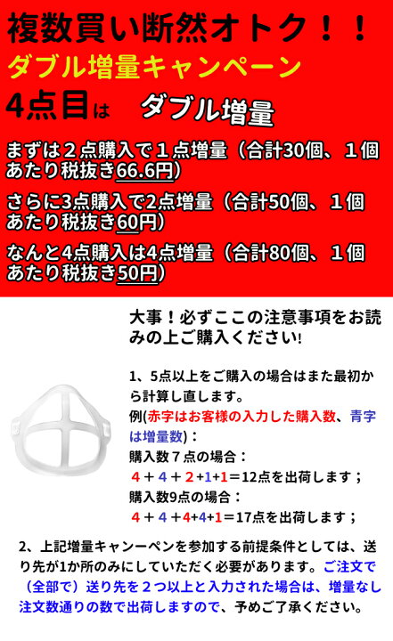 楽天市場 増量キャンペーン開催中 １０個入り マスクブラケット ひんやりプラケット マスク フレーム 立体 洗える インナー マスク 立体 通気空間を増やす 化粧崩れ防止 口紅の保護 呼吸スペース 息苦しさ解消 口鼻 メイク崩れ防止 柔らかい 通気性 超快適 Electown