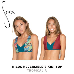SEEA V[A MILOS REVERSIBLE BIKINI TOP - TROPICALIA fB[X  o[Vu rLj gbv