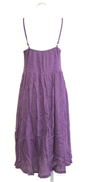 楽天市場】Button Design Cami-onepiece (purple) キャミワンピース 