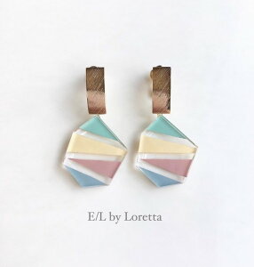Stick gold plate KAKERA art pierce/earring(Mint)�@E/L byLoretta EL �G���o�C�����b�^ accessory �A�N�Z�T���[�@�X�e�B�b�N�@�J�P���@�A�[�g�@�~���g�@�}���`�J���[�@�s�A�X�@�C�������O�@�`�^���@�˂����@��