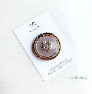 �X�}�z Ring color bijou2(Lavender)�@E/L byLoretta EL �G���o�C�����b�^ accessory �A�N�Z�T���[�@�X�}�z�����O�@�r�W���@���x���_�[�@�S�[���h�@�\��t����