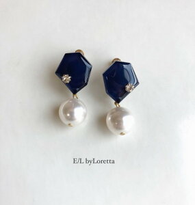 KAKERA pearl pierce/earring1(Navy)@E/L byLoretta EL GoCb^ accessory ANZT[@JP@p[@lCr[@u[@@@sAX@CO@`^@@˂@Nbv@