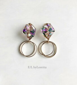 KAKERA shell triple hoop pierce/earring@E/L byLoretta EL GoCb^ accessory ANZT[@JP@VF@Lk@gv@t[v@NA@}`J[@sAX@CO@`^@