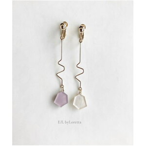 KAKERA design stick pierce/earring(Lavender)�@E/L byLoretta EL �G���o�C�����b�^ accessory �A�N�Z�T���[�@�J�P���@�X�e�B�b�N�@���x���_�[�@�p�[�v���@���@�������@�s�A�X�@�C�������O�@�`�^���@�����@��