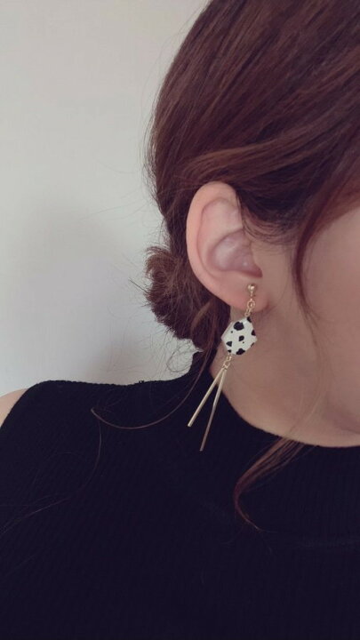 楽天市場】Animal KAKERA w stick pierce/earring(Black × Animal) [cc 