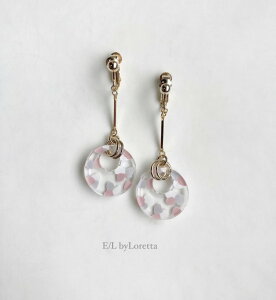 Art mix color circle stick pierce/earring(Pink Mix) [cc]�@E/L byLoretta EL �G���o�C�����b�^ accessory �A�N�Z�T���[�@�T�[�N���@�X�e�B�b�N�@�s���N�@�u���[�@�N���A�@�~�b�N�X�J���[�@�}���`�J���[�@�s�A�X