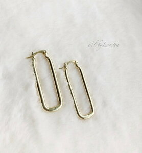 Metal long square pierce@E/L byLoretta EL GoCb^ accessory ANZT[ wց@square@XNGA@GOLD@S[h@@@fB[X@@@t@bV@nhCh@