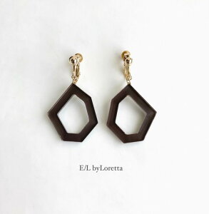 Color KAKERA hoop pierce/earring(Brown) [cc]@ANZT[@sAX@CO@t[v@uE@fB[X@@@I@JWA@l킢@nhCh@@`^