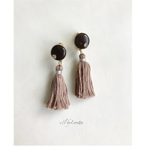 Mini circle tassel pierce/earring(Brown) [cc]@ANZT[@sAX@CO@T[N@ہ@^bZ@uE@@fB[X@@@l킢@nhCh@@`^