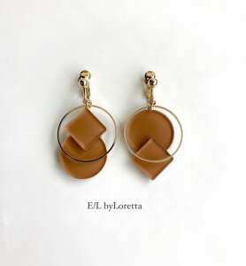 Square × circle color pierce/earring(Mustard) [cc]@ANZT[@sAX@CO@XNGA@T[N@}X^[h@CG[@@fB[X@l킢@nhCh@`^@@1