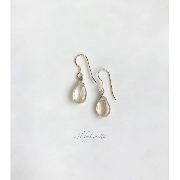 楽天市場】オレゴンサンストーン 14kgf drop pierce/earring 送料無料 