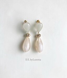 Color shizuku × marble drop pierce/earring(Ivory) [cc]@ANZT[@sAX@CO@}[u@hbv@x[W@fB[X@@@JWA@l킢@nhCh@