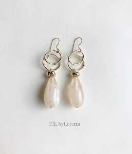 Marble drop w ring pierce/earring(Beige) [cc]@ANZT[@sAX@CO@}[u@hbv@x[W@fB[X@@@I@JWA@l킢@nhCh@