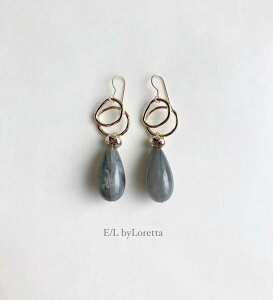 Marble drop w ring pierce/earring(Green) [cc]@ANZT[@sAX@CO@}[u@hbv@fB[X@@@I@JWA@l킢@nhCh@@14kgf