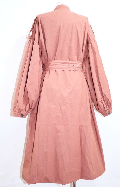 楽天市場】Balloon Sleeve Military Long Jacket Coat (pink)*with 