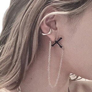 Black CrossChain Pierced Earring@fB[X@sAX@@jZbNX@NX@\ˁ@ubN@@@CO@ANZT[