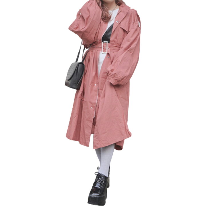 楽天市場 Balloon Sleeve Military Long Jacket Coat Pink With Belt レディース アウター コート ジャケット 羽織り ピンク ロングコート バルーンスリーブ お洒落 おしゃれ 長袖 ロングスリーブ ストリートファッション 韓国ファッション 洋服 ブランド A D G A D G