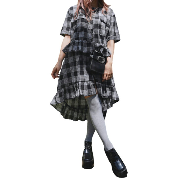 楽天市場 Monotone Check Frill Point Onepiece Black ワンピース レディース 半袖 チェックワンピ モノトーンコーデ フリルデザイン お洒落 おしゃれ 女性 膝丈 ガーリーエーディージー ａｄｇ 白黒 ブラックホワイト A D G
