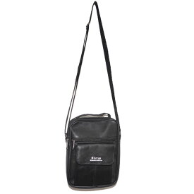 "A.D.G" Flap-Pocket Leather Shoulder Bag エーディージー　フラップポケット　レザー　羊皮　ショルダーバッグ　ロゴ　黒　black　シンプル　ストリート　マニッシュ　モード　カジュアル　オールシーズン　送料無料