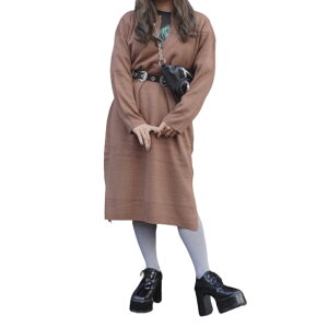 Slit Design Knit Long Onepiece (brown) fB[X@jbgOs[X@XbgfUC@}LV@O@@OX[u@F@uE@@m@t@bV@