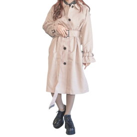 Soutien Collar Trench Coat *with Belt (beige) レディース　トレンチコート　ステンカラー　ベージュ　アウター　ベルト付き　羽織り　女性　洋服　ジャケット　ロングコート　お洒落　おしゃれ　ファッション　人気　送料無料　A.D.G エーディージー　ADG　送料無料