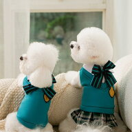 お揃いコーデ 犬 服 ペット服 ワンピース 制服風 タキシード トップス プルオーバー カップル お揃い 双…