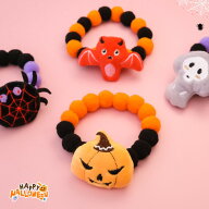 超可愛い! 犬 ハロウィン 首輪 ネックレス アクセサリー インスタ パンプキン ゴースト スパイダー 蜘蛛 …