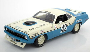 ACME 1/18 �v�����X�E�o���N�[�_ �w�~�E�N�[�_ 1970 #42 �N���C�X���[�I�u�t�����X Plymouth Barracuda Hemicuda Chrysler of France - Henri Chemin