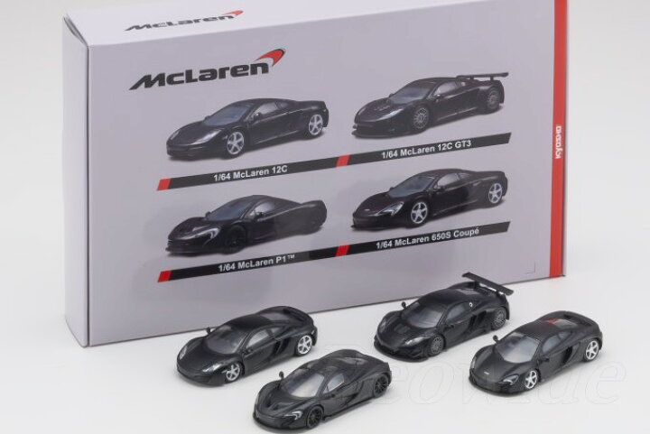 楽天市場】京商 1/64 マクラーレン 4種セット マットブラック MP4-12C 