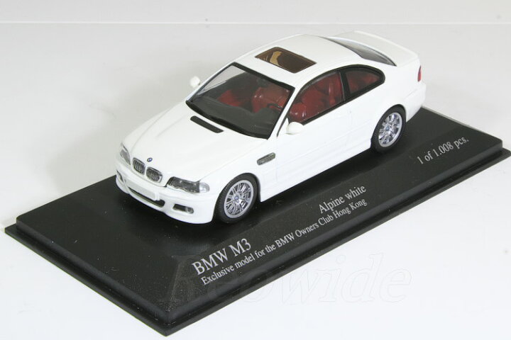 楽天市場】＜中古品＞ミニチャンプス 1/43 BMW M3 E46 Alpineホワイト 