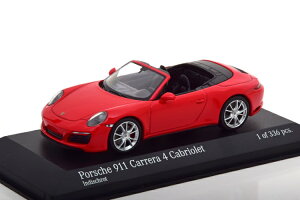 ~j`vX 1/43 |VF 911 (991) J 4 Ro[`u 2016 bh 336 Porsche Carrera Convertible red