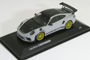 11聄~j`vX 1/43 |VF 911 (991-2) GT3 RS @CUbnpbP[W N 2018 With Weissach package Kreidegrau / Rad Gold