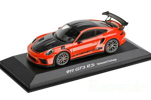 �~�j�`�����v�X 1/43 �|���V�F 911 (991-2) GT3 RS ���@�C�U�b�n�p�b�P�[�W ���o�I�����W 2018 with Weissach package Lava Orange