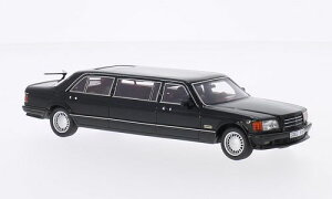 NEO SCALE MODELS 1/43 ZfX W126 Xgb` W ubN Mercedes Stretch Limousine, black