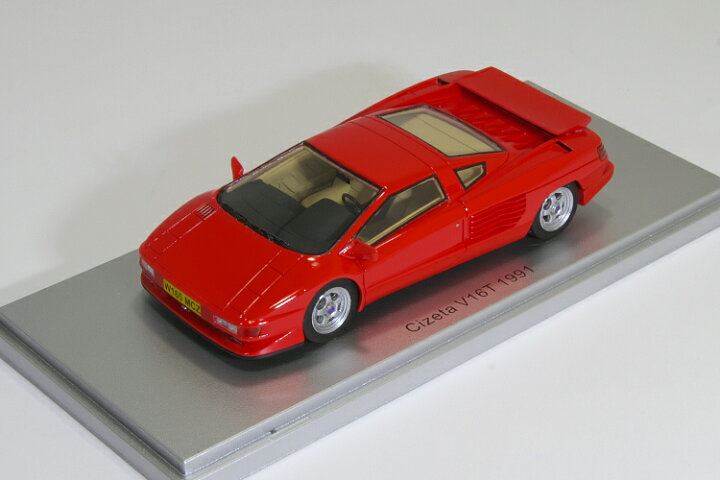 楽天市場】KESS 1/43 チゼータ Cizeta V16T 1991 レッド 250台限定 6,4 
