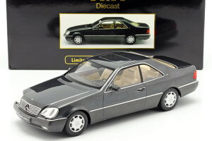 KK-SCALE 1/18 ZfX xc SNX 600SEC N[y (C140) 1992 _[NO[^bN MERCEDES BENZ S-CLASS COUPE DARK GREY MET