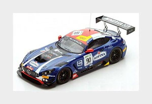 Xp[N 1/18 ZfXxc GT-S GT3 AMG TEAM AKKA ASP #90 3rd 24h SPA 2017 E.MORTARA - M.MEADOWS - R.MARCIELLO BLUE MERCEDES BENZ - GT-S GT3 AMG TEAM AKKA ASP N 90 3rd 24h SPA