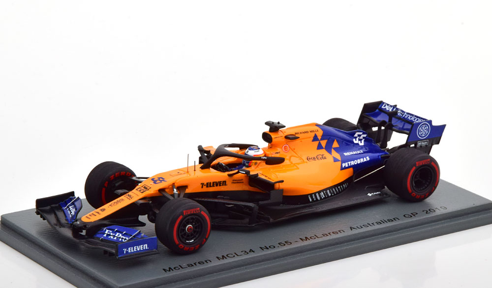 スパーク 1/43 マクラーレン MCL34 オーストラリアGP 2019 #55 McLaren GP Australia 2019  Sainz Reowide モデルカー カタログ SHOP