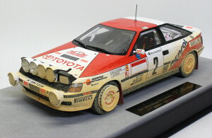 TOPMARQUES 1/18 g^ ZJ ST165 #2 eJ 1991 D DIRTY VERSION TOYOTA - CELICA ST165 (night version) N 2 WINNER RALLY MONTECARLO 1991 CARLOS SAINZ - LUIS MOYA - DIRTY VERSION